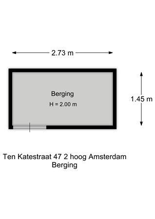 Floorplan - Ten Katestraat, 1053 BX Amsterdam